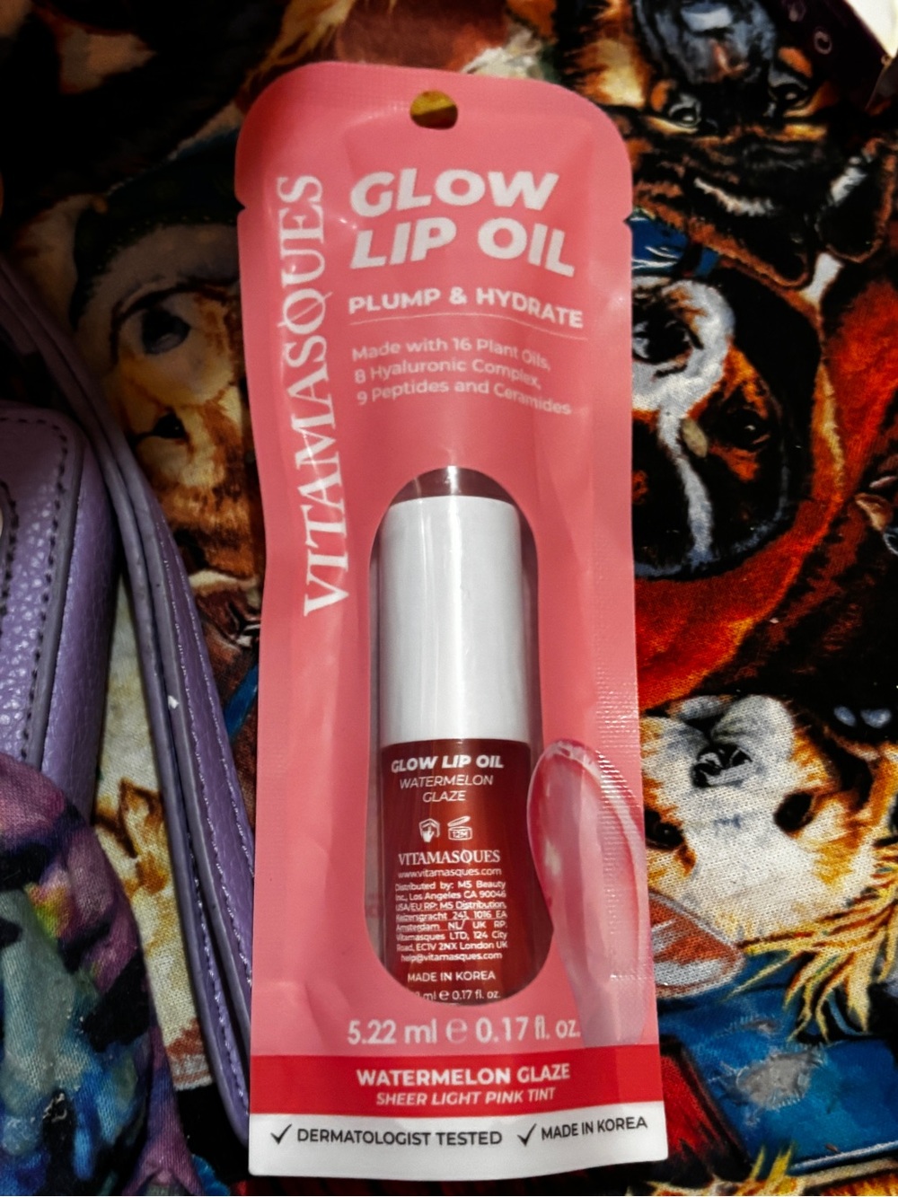 Glow Lip Oil - Watermelon Glaze (Sheer Light Pink Tint) vitamasoues lip